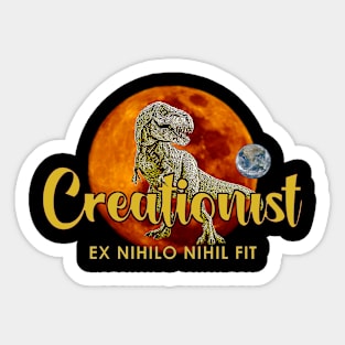 Creatioist Latin Quote Sticker